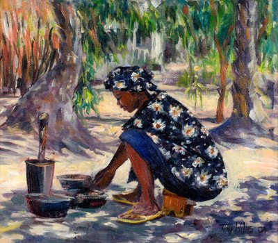 Woman Cooking, 2004 by Tilly Willis